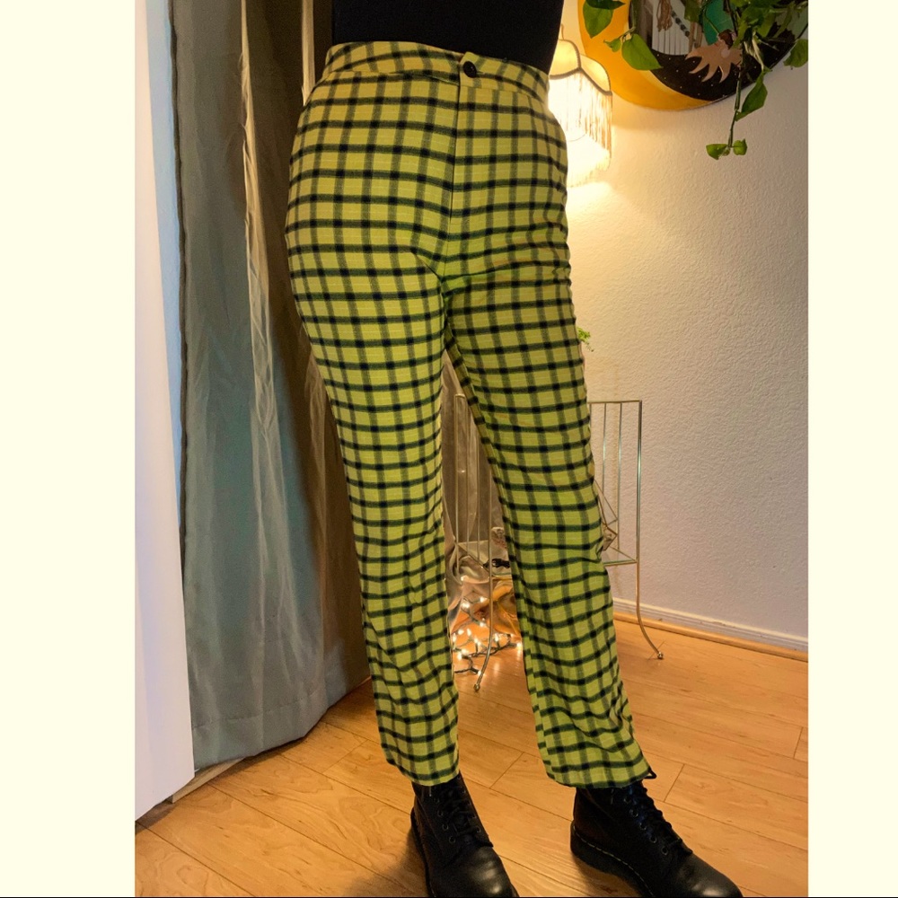 Yellow Plaid Pants